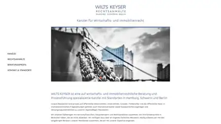 Wilts Keyser Webseite Screenshot Desktop Ansicht