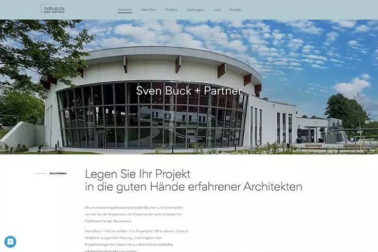Sven Buck Webseite Screenshot Desktop Ansicht